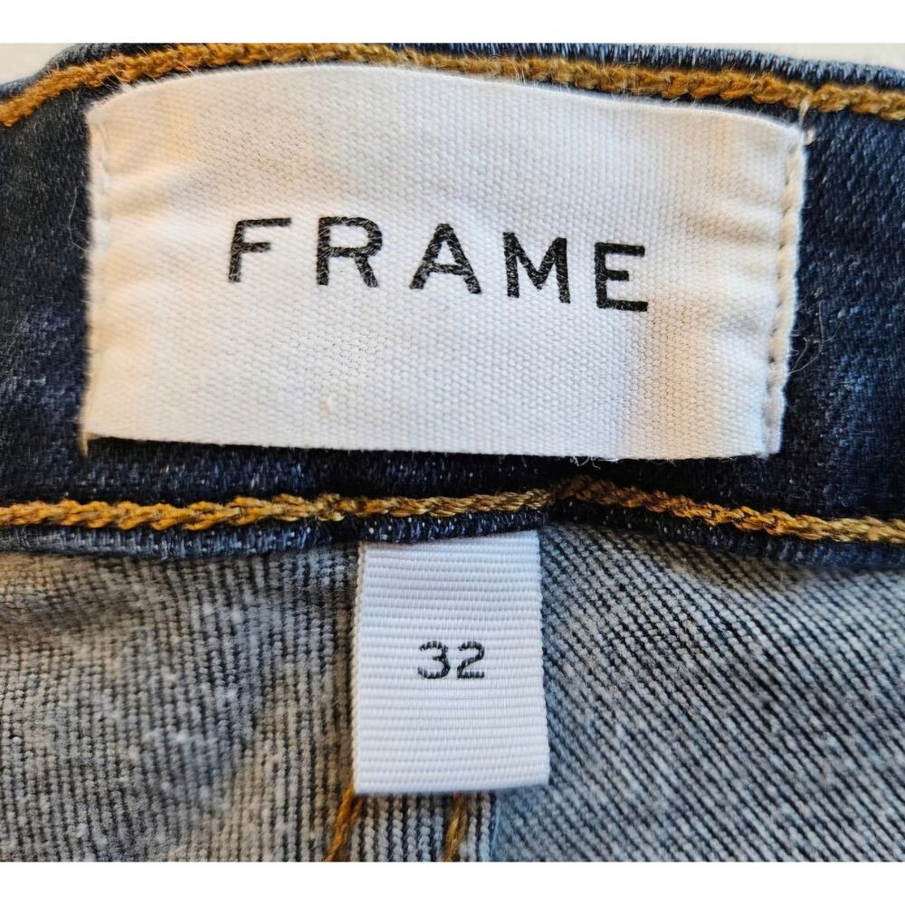 FRAME Le Skinny de Jeanne Jeans Womens 32 Dark Wash Skinny Stretch Denim Ankle - Picture 3 of 7
